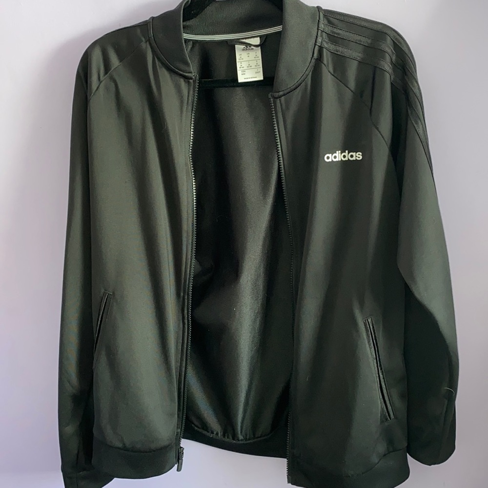 Black Adidas zip up